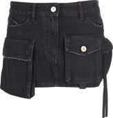 ATTICO Pocket-Detailed Mini Denim Skirt | Cettire Global