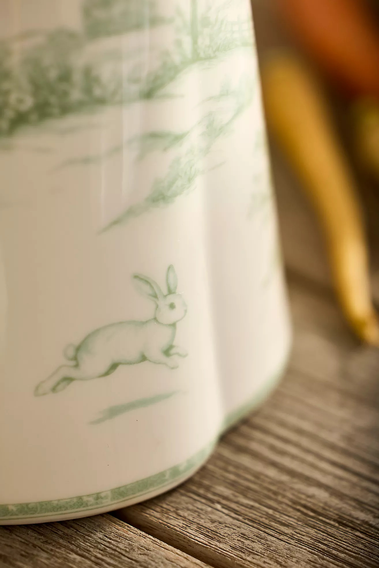 Bunny Toile Stoneware Pitcher | Anthropologie (US)