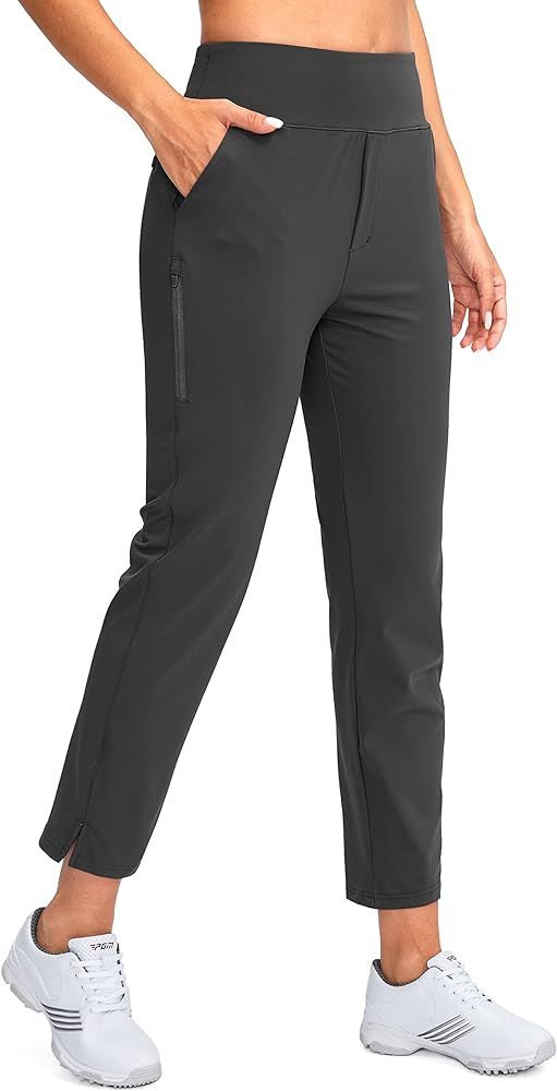 YYV Women's Golf Pants Stretch Work Ankle Pants High Waist Dress Pants with Pockets for Yoga Busi... | Amazon (US)