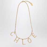 Chloé Chloé Letters Necklace In Vintage Gold Brass | Balardi (US & Canada)