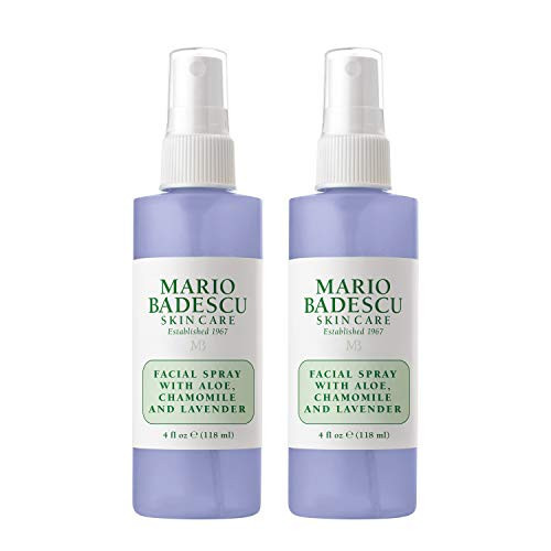 Mario Badescu Facial Spray with Aloe, Chamomile and Lavender for All Skin Types | Face Mist that Hydrates and Restores Balance & Brightness | 4 FL OZ, 2 Count (Pack of 1) | Amazon (US)