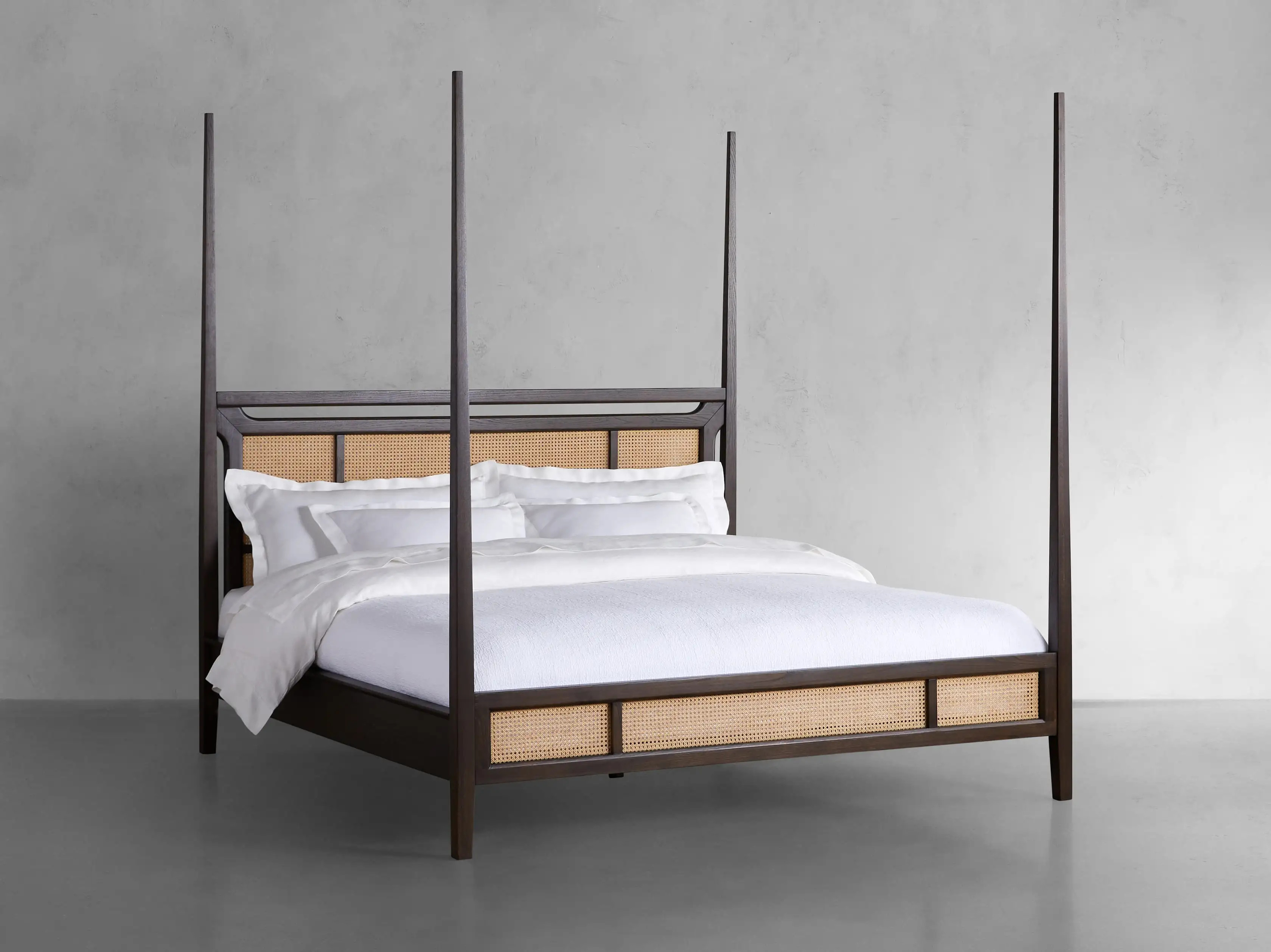 Brock Cane Poster Bed | Arhaus