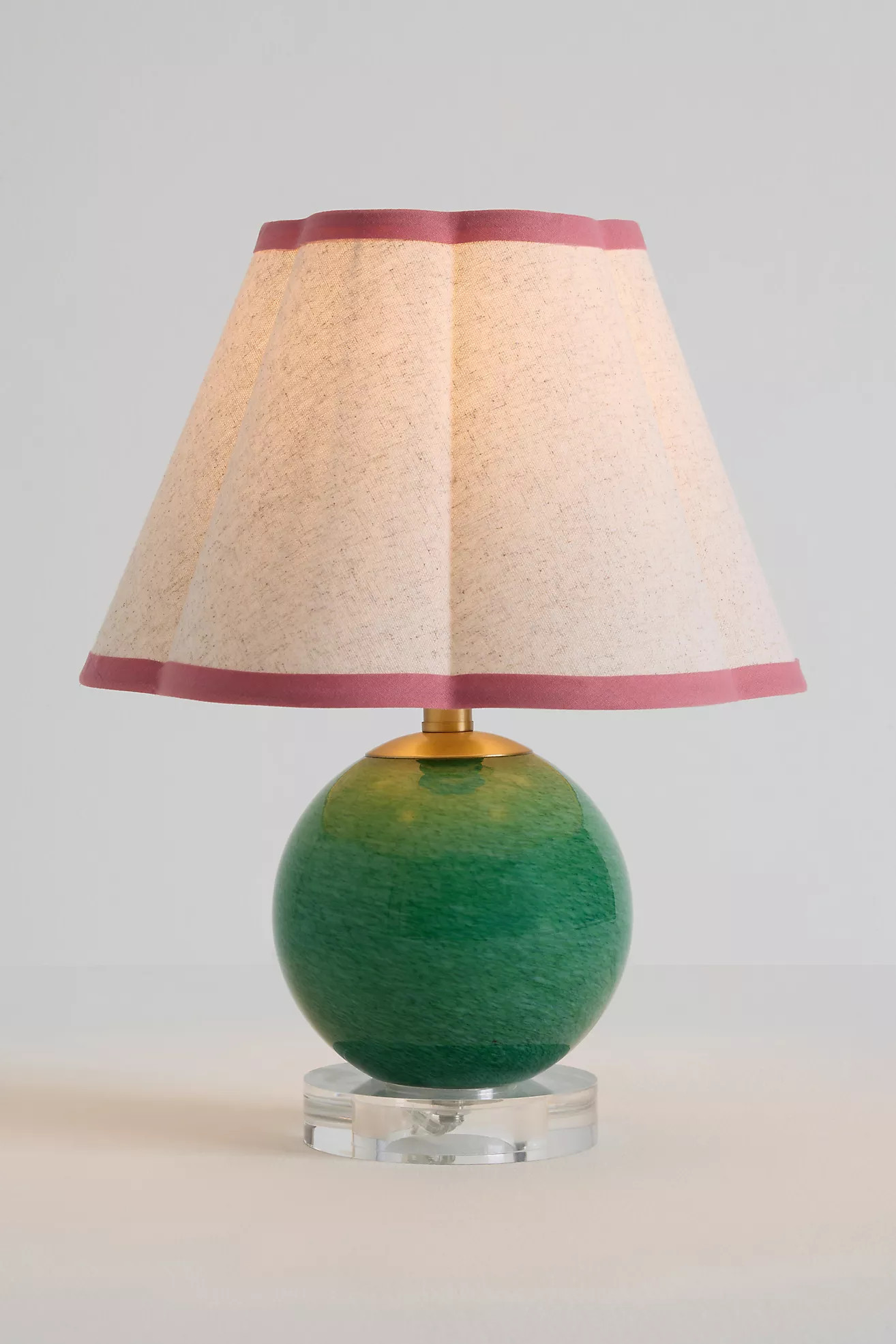 Bubble Glass Scalloped Shade Table Lamp | Anthropologie (US)