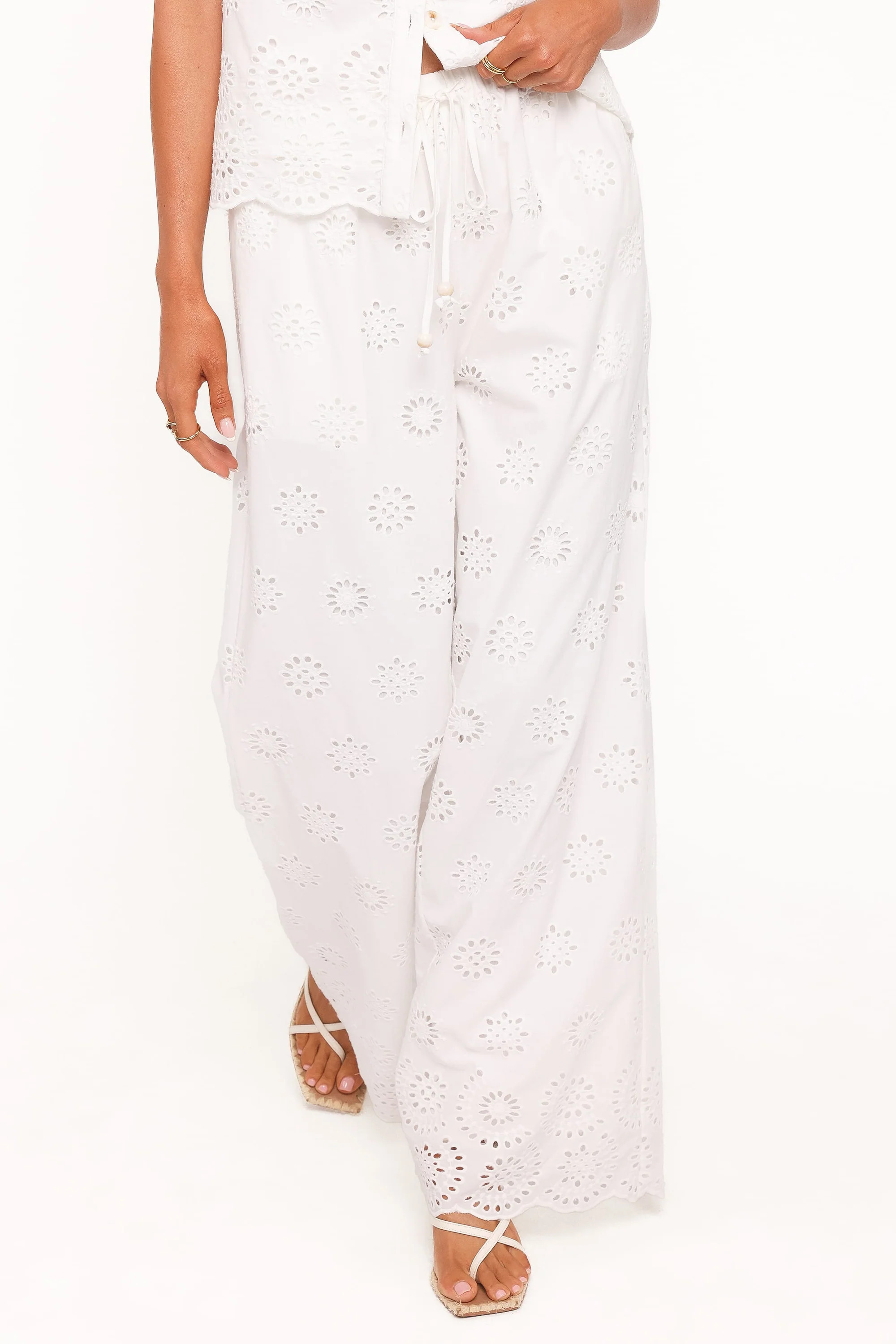 Wren Pant - White Broderie | Petal & Pup (US)