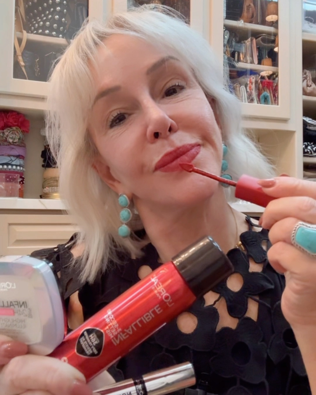 Great products to try
L’Oreal Matt highlighter
Matt transfer resistant red lipstick 
3 second setting spray


#LTKOver40 #LTKFindsUnder50 #LTKBeauty