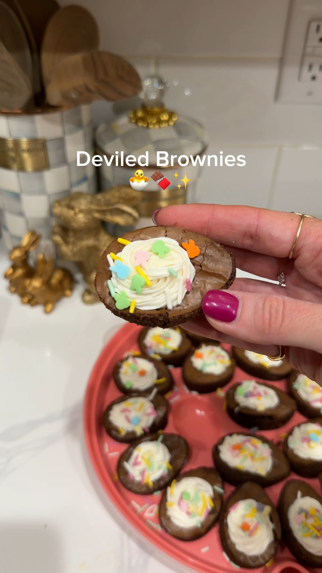 Deviled brownies for Easter 🐣 

#LTKfoodie #LTKSeasonal
