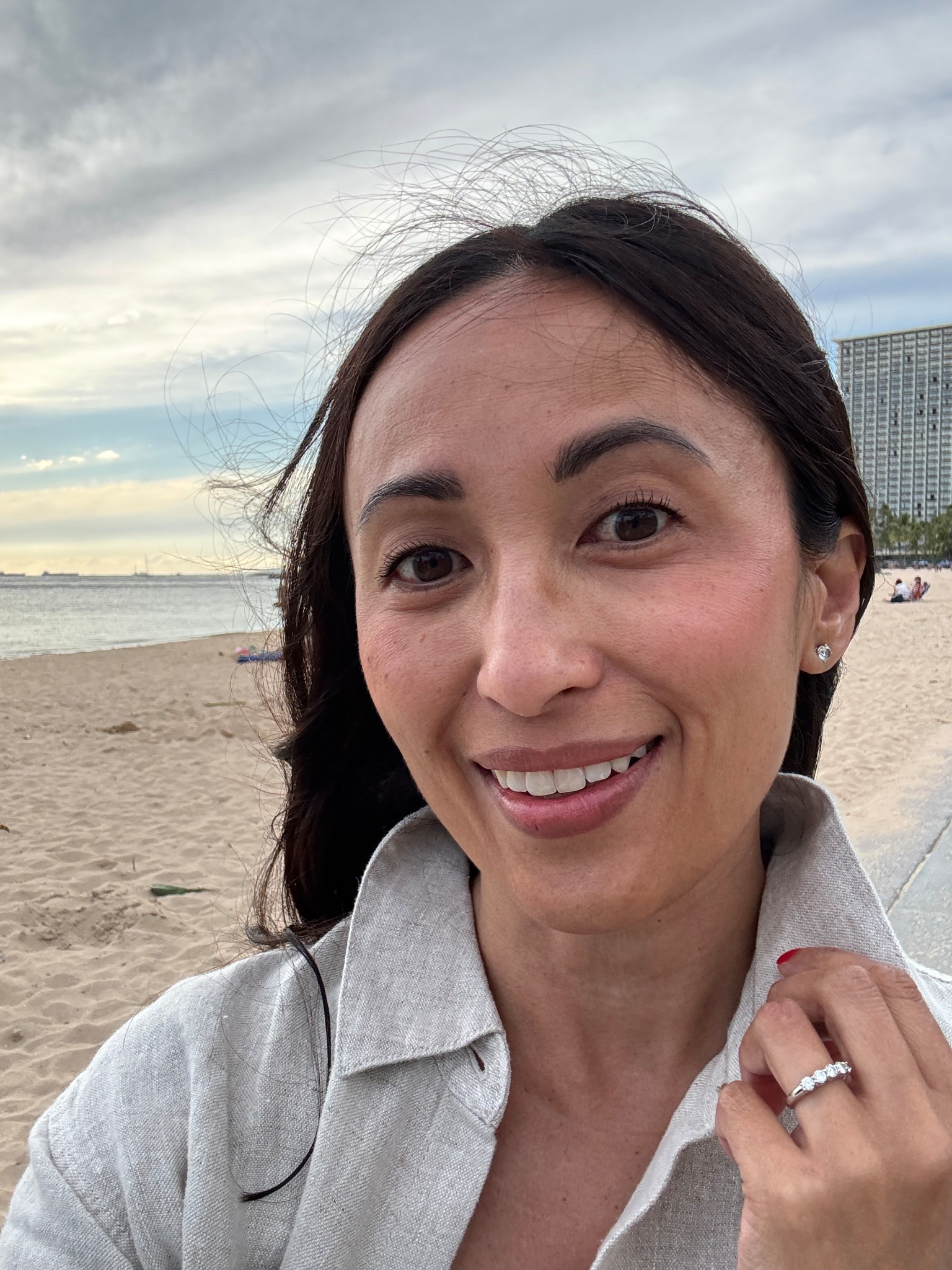 New makeup I’ve been using on vacation from @Merit Clean beauty blush and lipstick. 
Blush: I swipe on 2-3 times over cheeks and buff out with blush brush. Shade Lusitano. 
Lipstick: formula feels almost weightless and moisturizing. Finish is like a plush matte mixed with a moisturizing formula. Shade Vendome. 
Linen shirt that I also use as a light jacket over sun dresses. True to size  

#LTKTravel #LTKBeauty #LTKOver40