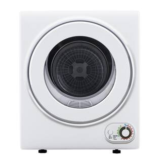 1.5 cu. ft. vented Front Load Stackable Electric Compact Dryer in White | The Home Depot