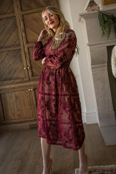 Verona Dress in Wine | Ivy City Co