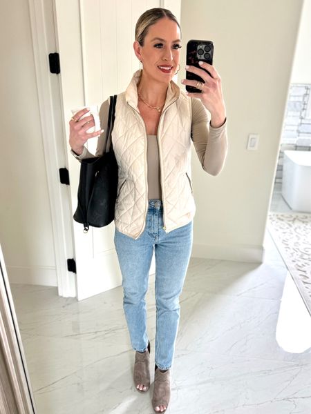 🤍 Easy neutrals work great all year long, plus lighter colors brighten your face. 

I’m obsessed with these body suits - extremely comfortable like you’re not even wearing one!

#everypiecefits

Spring outfit
Casual outfit
Weekend outfit

#LTKover40 #LTKsalealert #LTKstyletip