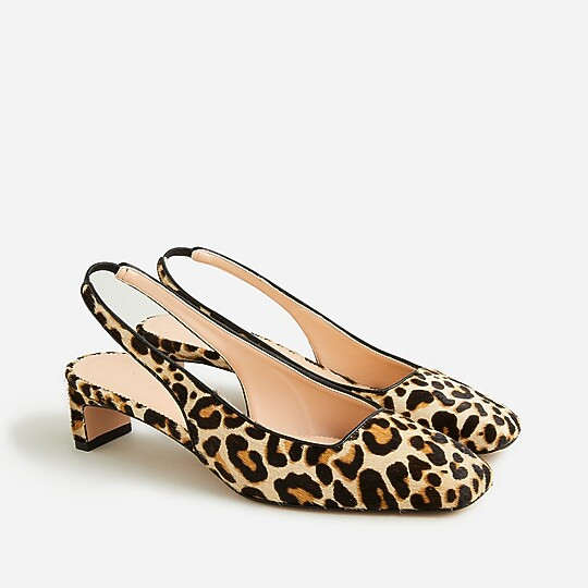 J.Crew: Layla Slingback Heels In Calf Hair For Women | J. Crew US