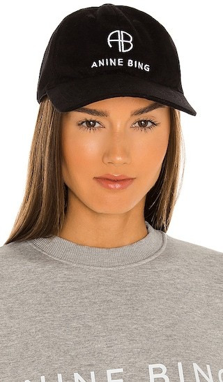 ANINE BING Sport Jeremy Baseball Cap in Black. | Revolve Clothing (Global)