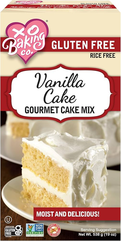 XO BAKING Gluten Free Vanilla Cake Mix 538g | Amazon (CA)