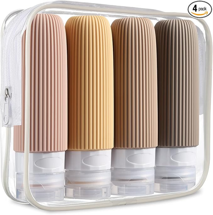 Mrsdry Travel Bottles for Toiletries, Tsa Approved 3oz Portable Travel Bottles, BPA Free Leak Pro... | Amazon (US)
