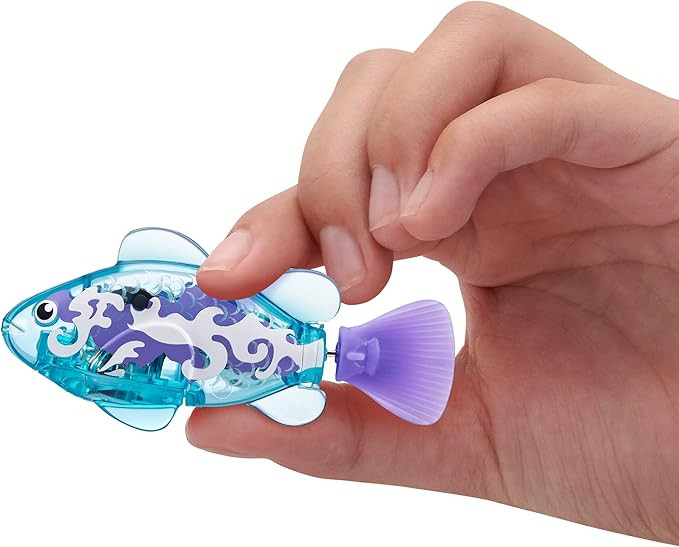 Robo Alive Robo Fish Robotic Swimming Fish (Teal + Orange) by ZURU Water Activated, Changes Color... | Amazon (US)