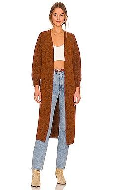 Line & Dot Levi Duster in Chocolate from Revolve.com | Revolve Clothing (Global)