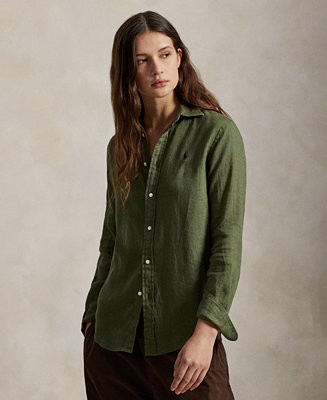 Women's Classic Fit Linen Shirt | Macy's