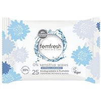 Femfresh Wipes 0% 25 Pack | Boots.com