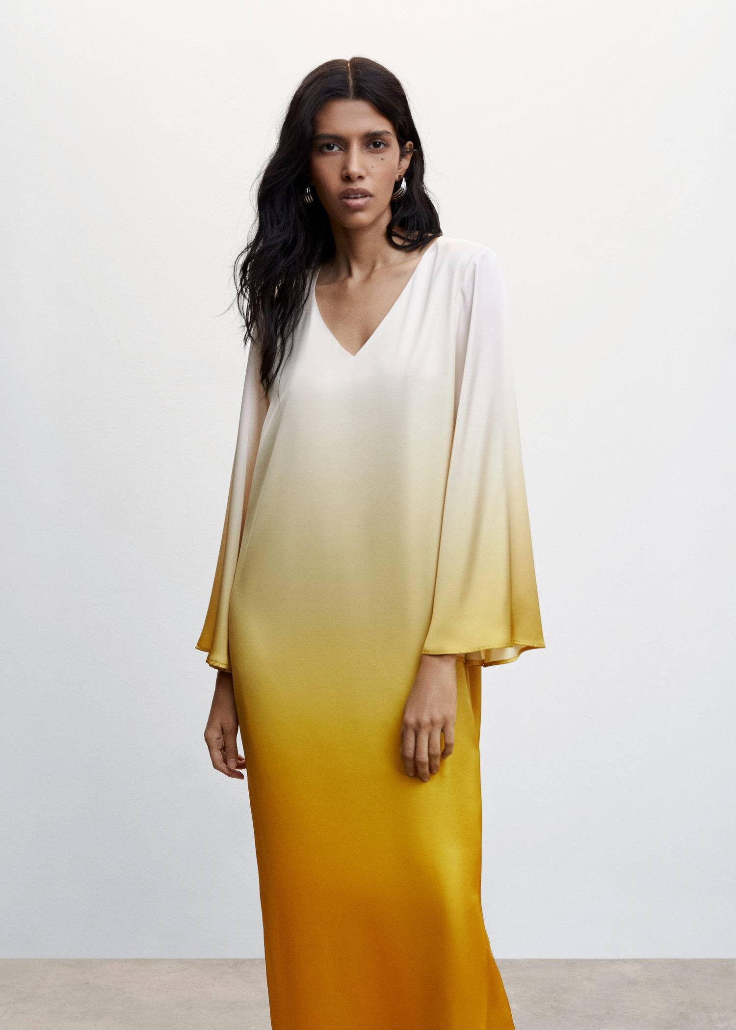 Gradient satin dress | MANGO (US)