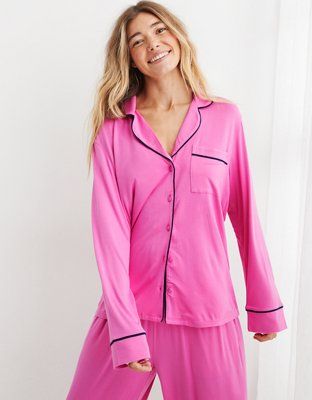 Aerie Real Soft® Pajama Shirt | American Eagle Outfitters (US & CA)