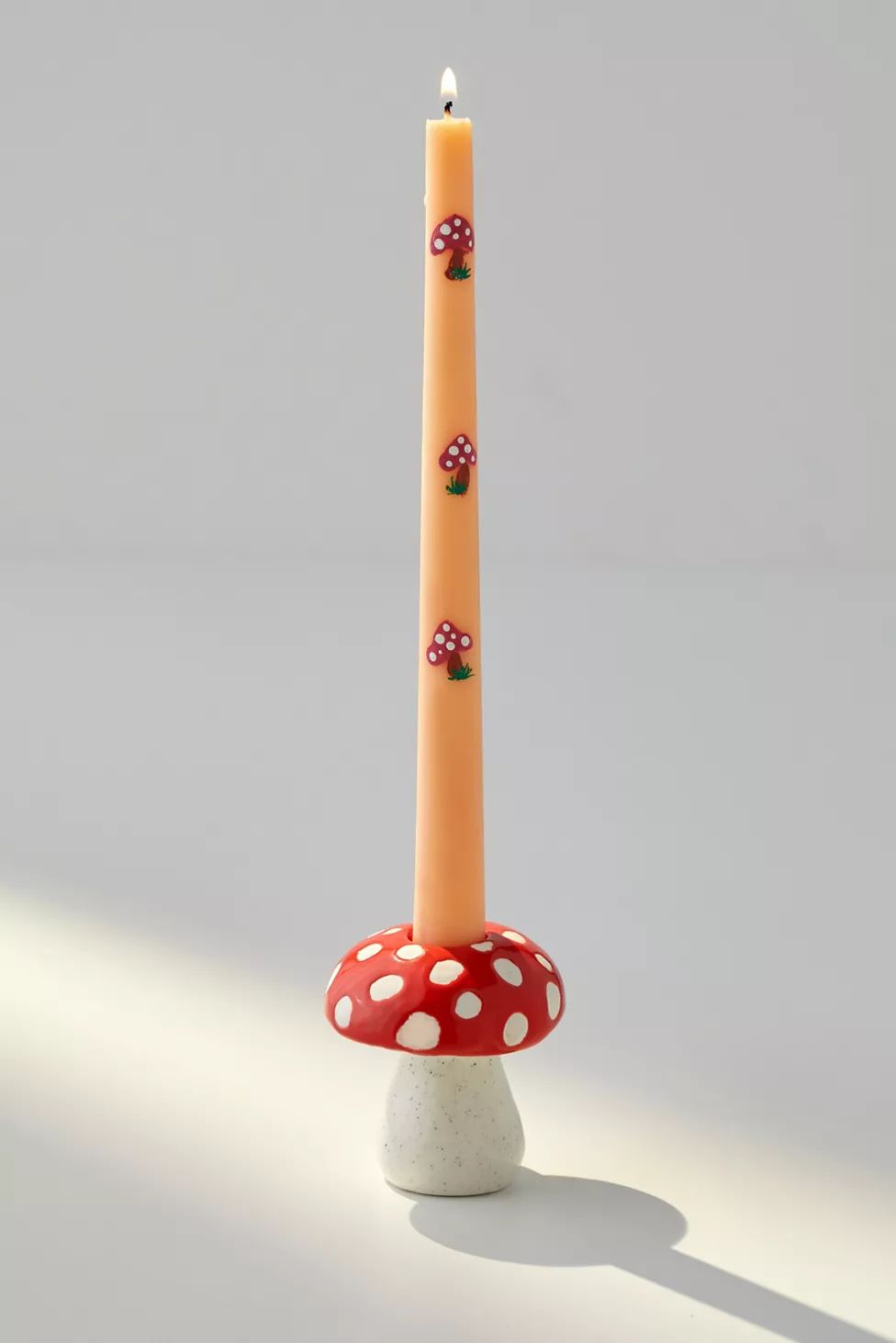DOIY Amanita Mushroom Taper Candle Holder | Urban Outfitters (US and RoW)