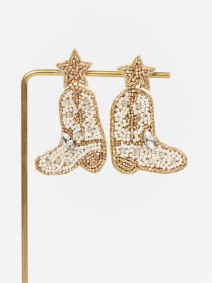 Beaded Cowboy Boot Earrings | Altar'd State