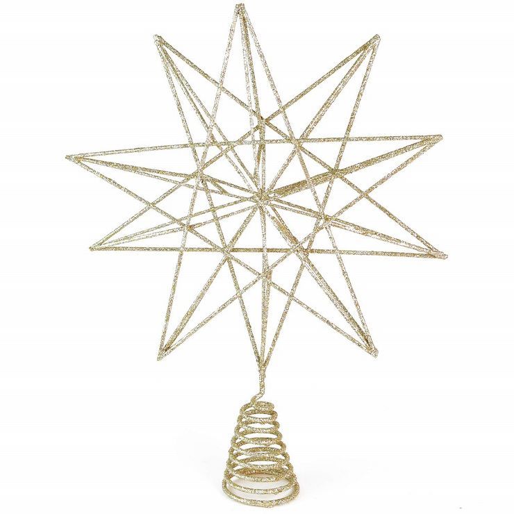Ornativity Glitter Star Tree Topper - Gold | Target