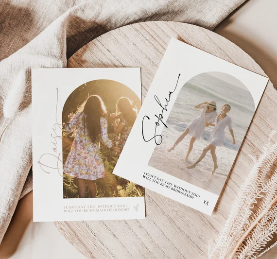 Boho Arch Photo Maid of Honor and Bridesmaid Proposal - Etsy | Etsy (US)