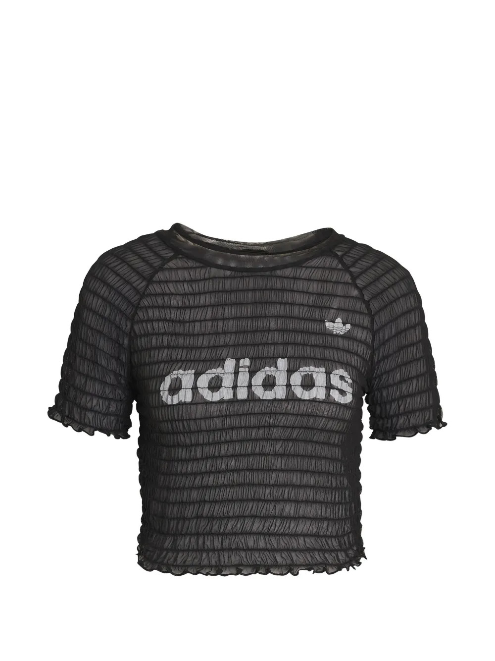 smocked logo T-shirt | Farfetch Global
