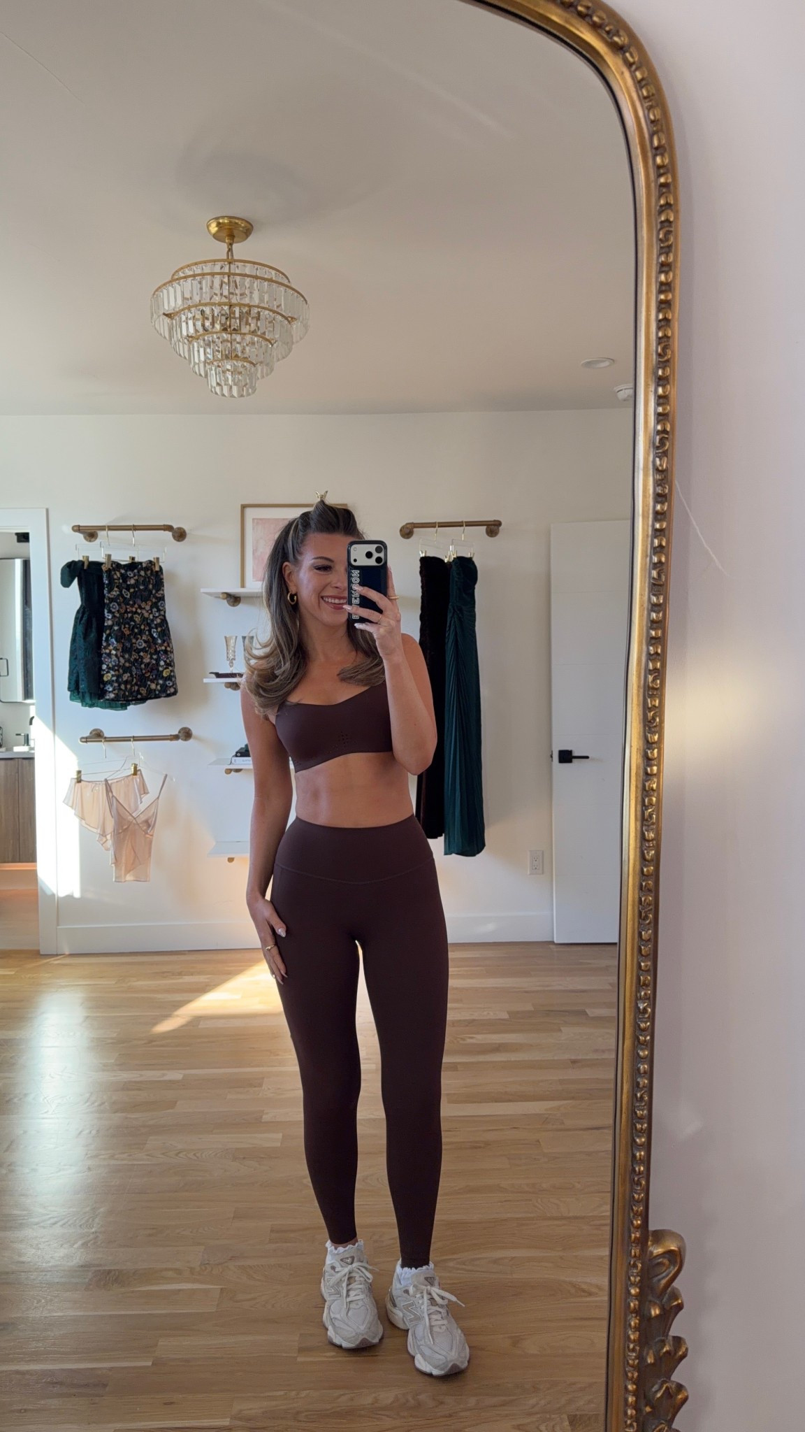 Victoria's Secret most loved workout gym outfit brown sports bra and leggings set 

Wearing my usual smalls/2

Activewear
Gym
Running 
Workout
Fitness set
Everyday
Loungewear

#LTKfitnessgoals #LTKFindsUnder100 #LTKActive