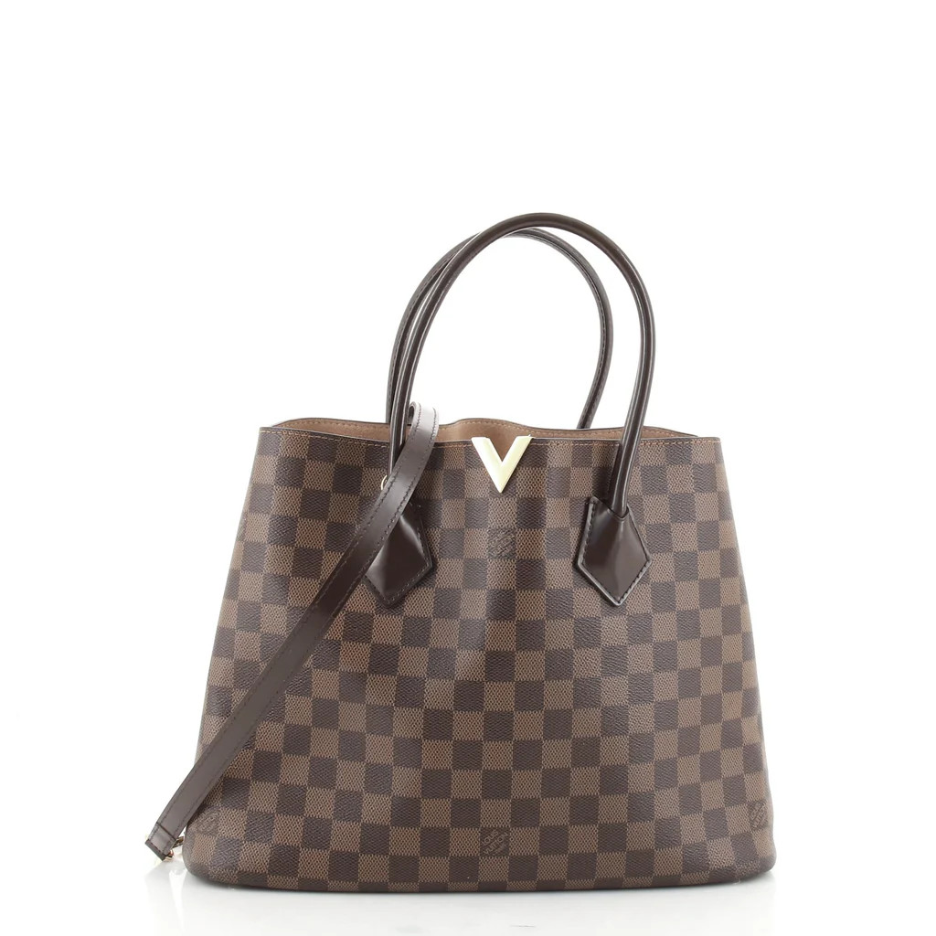 Louis Vuitton Kensington Handbag Damier Brown 955531 | Rebag