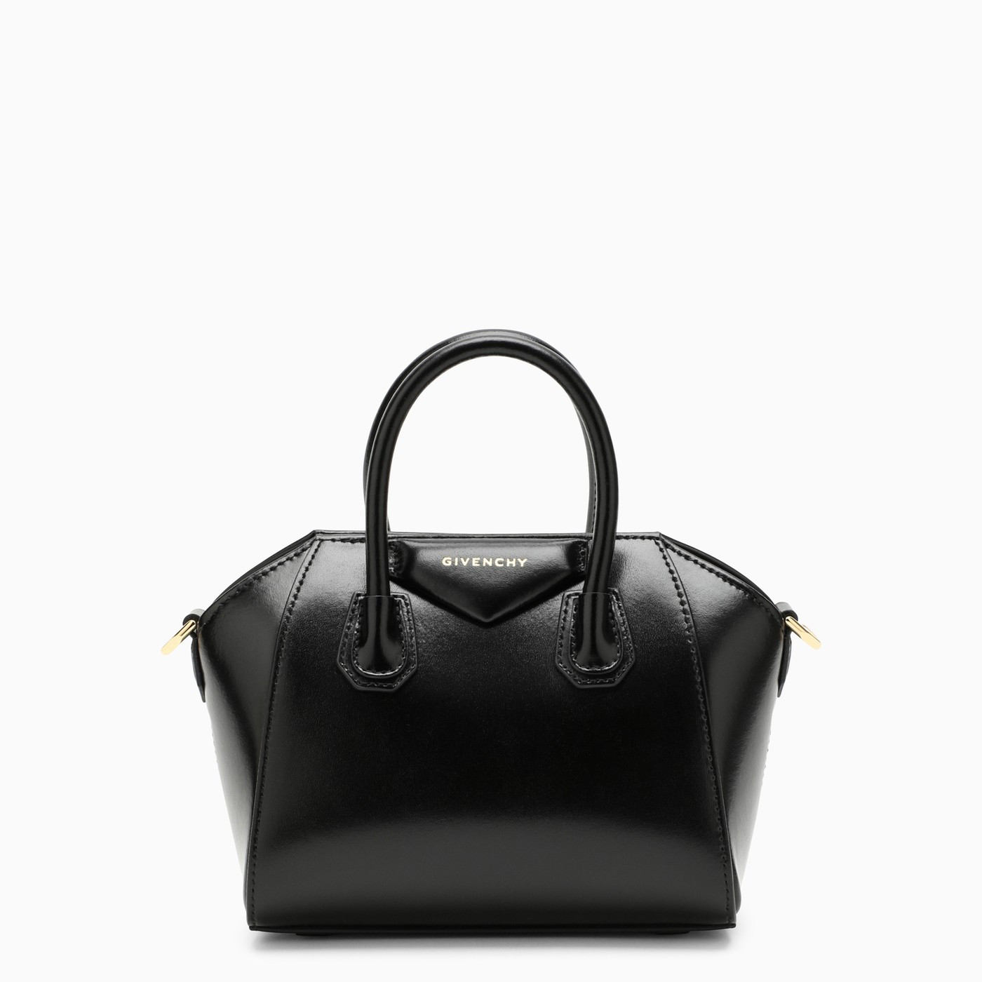 Antigona Toy black Box leather bag | The Double F