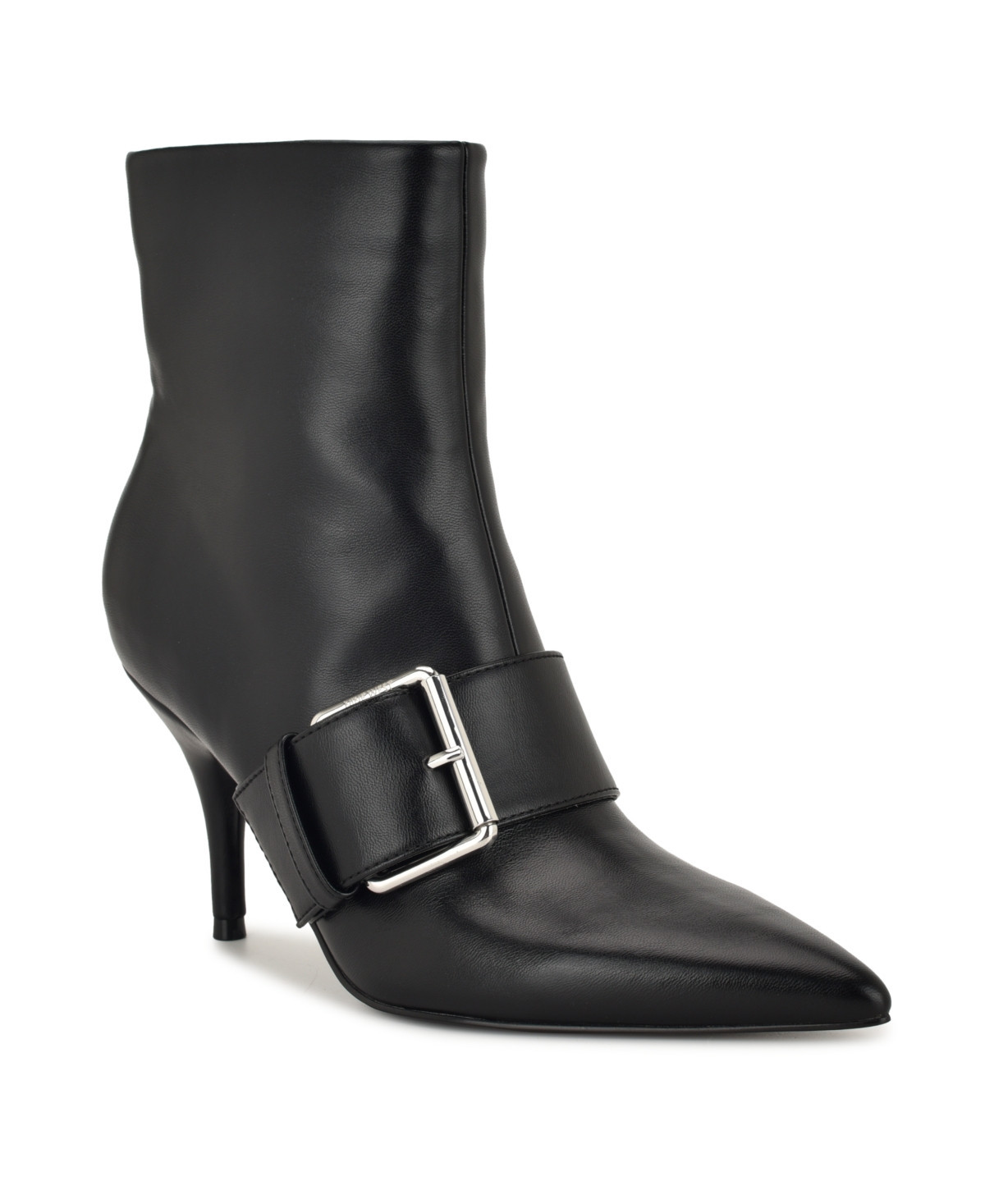 Nine West Women's Colin Buckle Strap High Ankle Booties - Black | Macy's