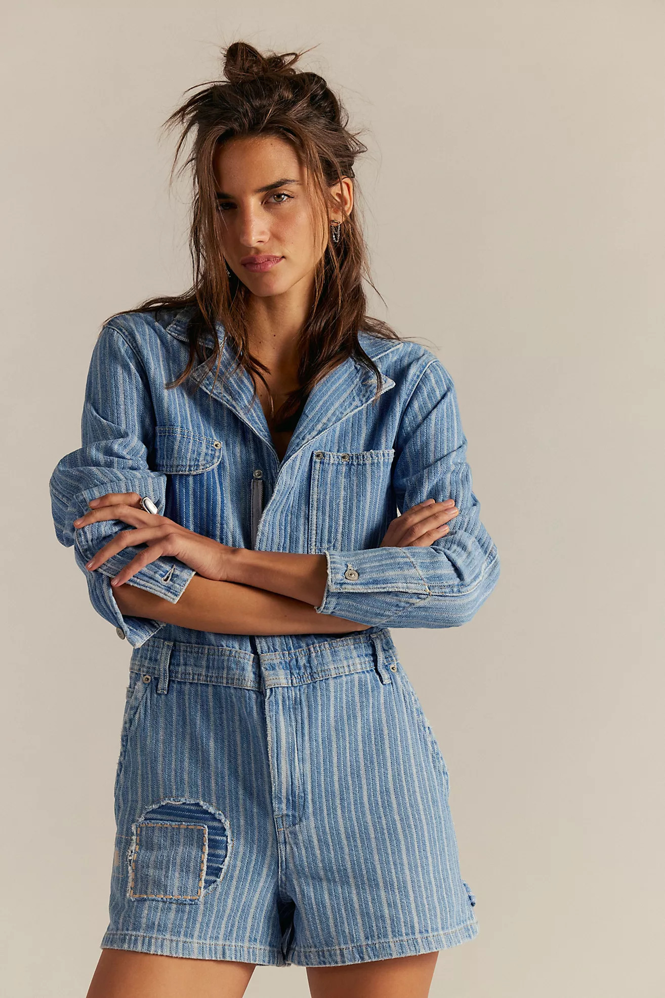 Downtown Denim Coveralls | Free People (Global - UK&FR Excluded)