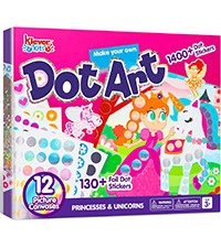 Klever Kits Dot Art Kit for Kids, No Mess Sticker for Toddlers 3-7, Craft Kits, DIY Creative Acti... | Amazon (US)