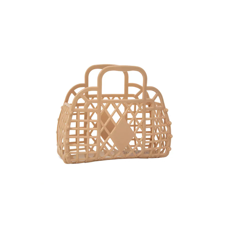 Retro Basket Jelly Bag, Latte - Mini | Jollity & CO.