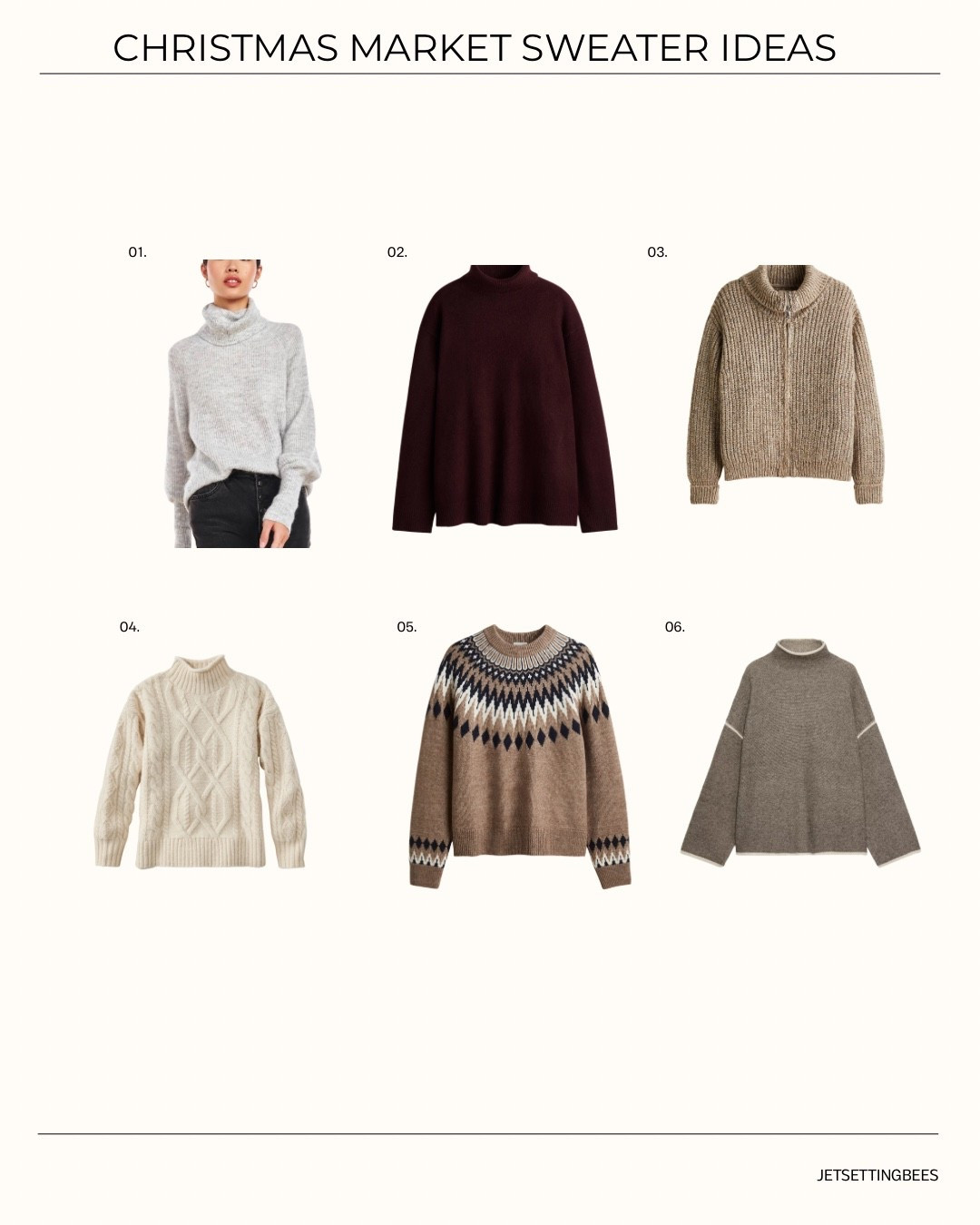 Looking for the perfect sweater for those European Christmas Markets? Here are some that look classy and will keep you warm. 

#LTKHoliday #LTKTravel #LTKSeasonal