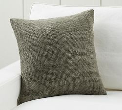 Faye Linen Textured Pillow | Pottery Barn (US)
