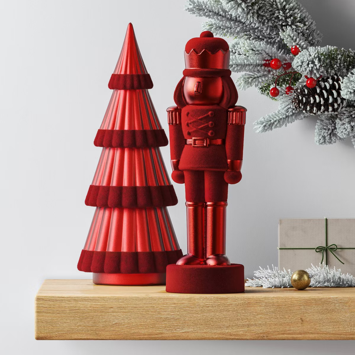 11.5" Christmas Red Nutcracker Foiled with Glittered Finish - Wondershop™ | Target