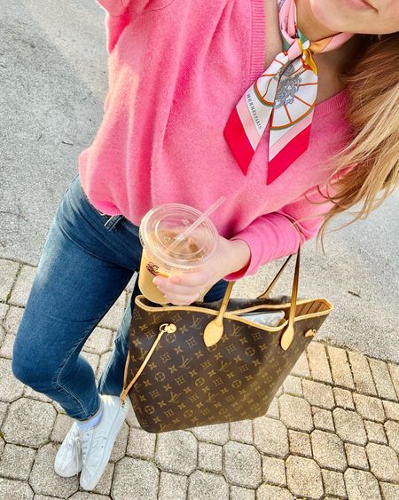It’s almost March! Pulling some of my spring favorites back out of storage, and switching to iced coffee. My sweater is from J.Crew but sold out in pink, so I linked to a similar one at a fraction of the cost!

#LTKstyletip #LTKSeasonal