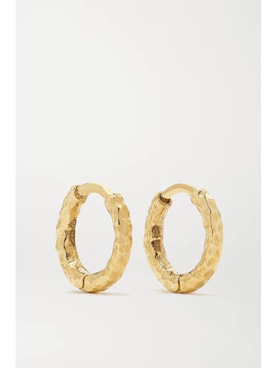 Octavia Elizabeth - Net Sustain Micro Gabby 18-karat Gold Hoop Earrings | NET-A-PORTER (US)