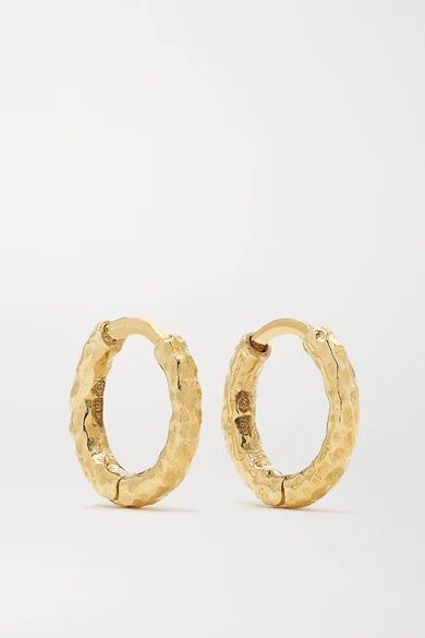 Octavia Elizabeth - Net Sustain Micro Gabby 18-karat Gold Hoop Earrings | NET-A-PORTER (US)