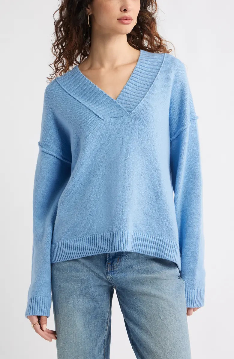 Treasure & Bond Slouchy V-Neck Sweater | Nordstrom | Nordstrom