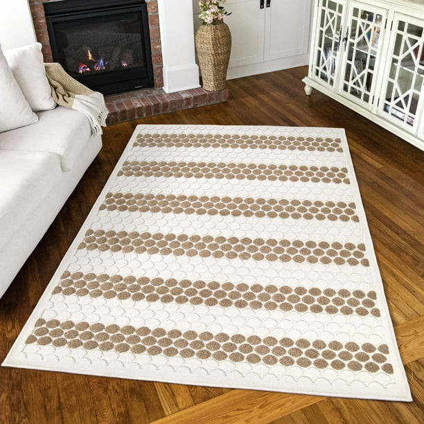 Simply Southern Cottage Dorcheat, Beige, Area Rug, 6' x 9' - Walmart.com | Walmart (US)