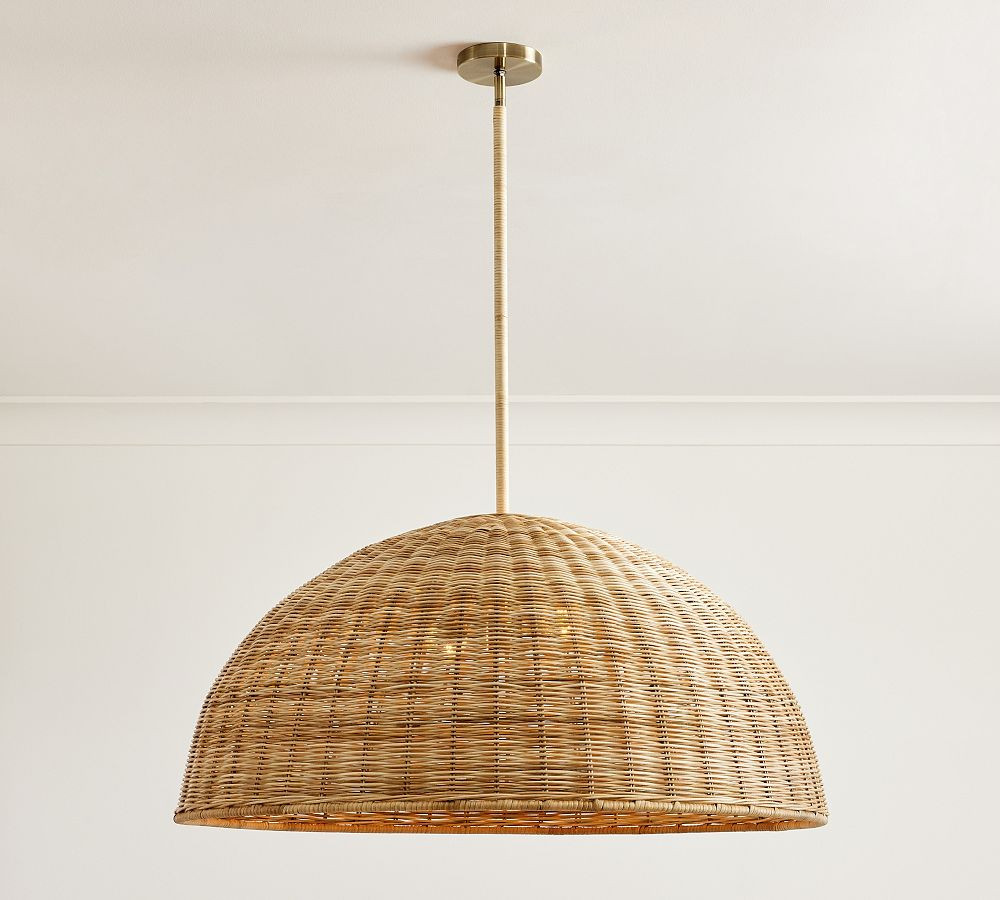 Marion Woven Dome Pendant | Pottery Barn (US)