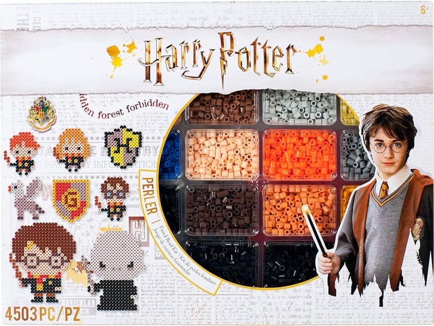 Perler 80-54345 Harry Potter Fuse Bead Kit for Kids and Adults, Comes with 19 Patterns, Multicolo... | Amazon (US)