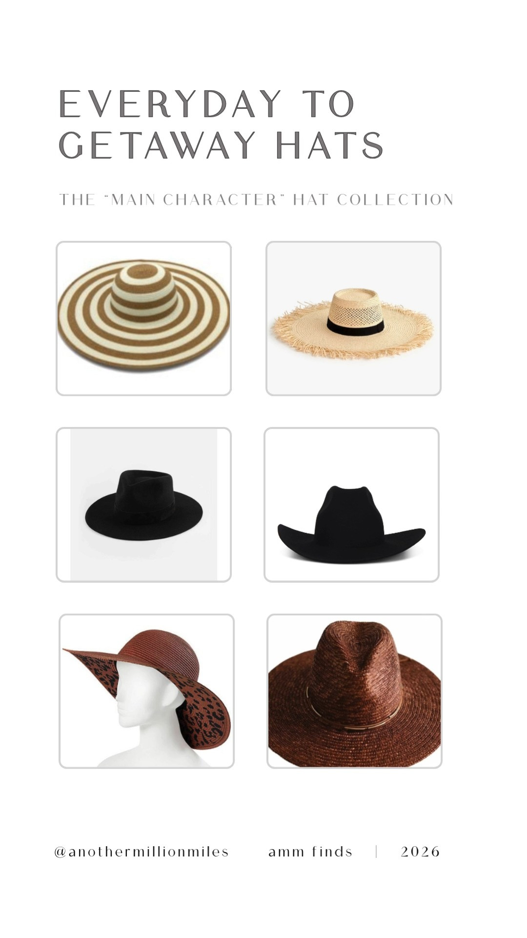 Everyday to getaway hats ☀️🤎

I’m a hat girl through and through—because one good brim is instant confidence and the easiest micro habits move when I want to look pulled together fast.

For high performing women, intentional living can be as simple as protecting your nervous system regulation: a chic hat = sun boundaries, less decision fatigue, and a tiny act of burnout recovery.

And honestly? It’s a self concept cue for me. Call it goal setting or manifestation… either way, I put the brim on and I show up. Tap to shop my “main character” hat collection on LTK.  

 #LTKootd #LTKOver40 #LTKTravel