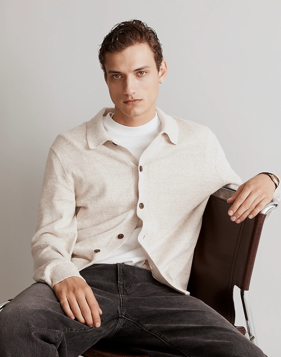Button-Front Sweater-Jacket | Madewell