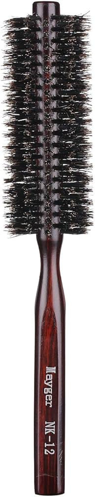 PERFEHAIR Soft Boar Bristle Round Brush for Fine, Thin Hair or Beards - 1.3 inch for Drying, Styl... | Amazon (US)