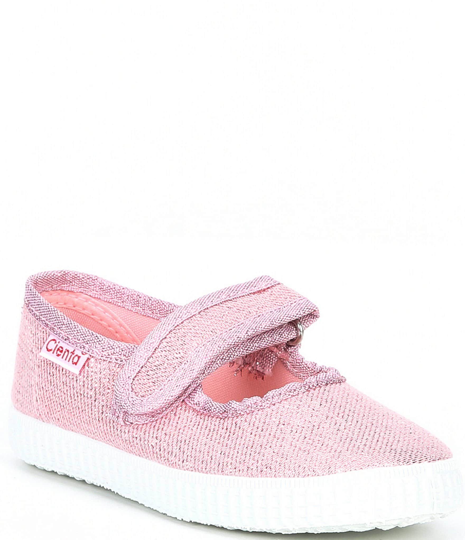 Girls' Washable Glitter Canvas Mary Janes (Infant) | Dillard's